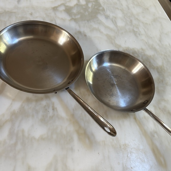 All Clad Stainless Steel Frying Pan Set - Picture 1 of 4